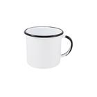 Caneca Média Esmaltada Branca 160 ml Ewel