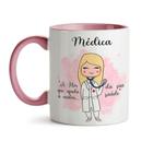 Caneca Médica 01 Rosa Alça e Interior Rosa Claro - Maluco por Caneca