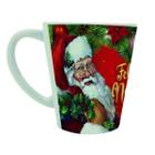 Caneca Melamine Estampada 390ml Natal Decorada Papai Noel