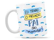 Caneca Melhor Pai Divertida Porcelana Xícara 325ml + Caixa Presente