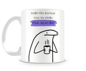 Caneca Super Mãe Meme Flork Boneco Palito de Porcelana em Promoção