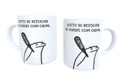 Caneca Meme Boneco Palito Gosto De Resolver Com Calma