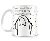 Caneca Meme Flork Boneco Palito Feliz Páscoa - Rosa