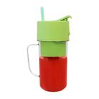 Caneca Mini Liquidificador Portátil C/ 6 Lâminas 420ml Verde