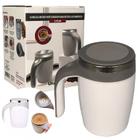 Caneca Mixer Automática Elétrica Inox Misturador de Sucos Leite Shake Chá Café a Pilha 380ml