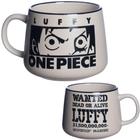 Caneca Monkey D. Luffy Cerâmica Fosca Com Estampa Baixo Relevo 500ML Oficial One Piec- Zona Criativa