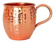 Caneca Moscow Mule 100% Cobre 500Ml Martelada