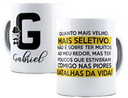 Caneca motivacional qualquer inicial e nome personalizados - Mago das Camisas