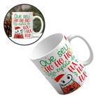 Caneca Natal "HO HO HO" Personalizada