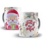 Caneca Natal Papai Noel Porcelana Personalizada Modelo 1