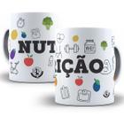 Caneca nutrição presente profissão faculdade nutricionista - Mago das Camisas