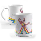 Caneca Orgulho LGBTQIA+ Bandeira Panssexual - Personalizada