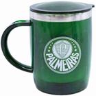 Caneca Palmeiras Térmica Com Tampa - 450ml - Mileno