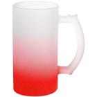 Caneca para Sublimação Chopp Vidro Jateada 475ml 6 Unidades - Deko