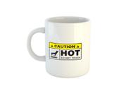 Caneca Perigo - Caution - hot - do not touch C421 - Flashgamestore