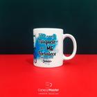 Caneca personalizada com frase "Tudo posso Naquele que me fortalece"