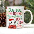 Caneca Personalizada de Porcelana - Tema: Natal com Flork - Que seu HO HO HO, seja repleto de HA HA HA - 325ml