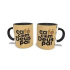 Caneca Personalizada Devocional Café com Deus Pai - Porcelana 325 ml