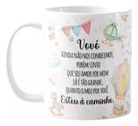 Caneca Personalizada Do Luz Surpresa Gravidez Estou Chegando Vovó 325 mL