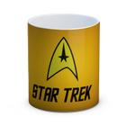 Caneca Personalizada Em Porcelana Estampa Amarela Star Trek