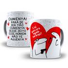 Caneca Personalizada - Frases divertida, engraçadas e debochada Memes Flork Bento, Namorados - Print sua ideia Personalizados