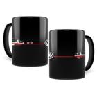 Caneca Personalizada Golf Gti Preta Em Porcelana 325Ml