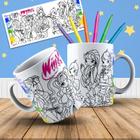 Kit Caneca para pintar Dinossauro + Jogo de Canetinhas Laváveis - Mary Pop  Personalizados - Canecas - Magazine Luiza