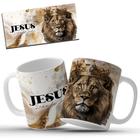 Caneca Personalizada Jesus Leão Da Tribo De Juda Caneca Religiosa