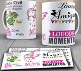 Caneca Personalizada - Loucas amigas - Print sua ideia Personalizados