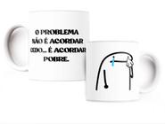 Caneca Flork Meme Pensaram Que eu Estava Na Pior