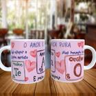 Caneca Personalizada O AMOR É QUÍMICA PURA