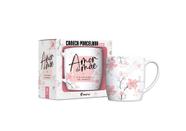 Caneca personalizada para mãe com frase "Amor de mae" 360ml na caixa - presente dia das mães