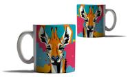 Caneca Personalizada Presente Animais Savana Aquarela Cores