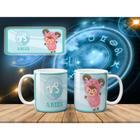 Caneca Personalizada Recém Nascido Bebe Caneca Signo Astral Horóscopo Porcelana MEGA OFERTA! - jkb