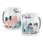 Caneca Personalizada São Paulo Em Porcelana 325Ml