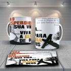 Caneca Personalizada - Viva Para Glória de Deus - Print sua ideia Personalizados