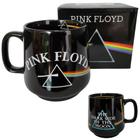 Caneca Pink Floyd Cerâmica Preta 410ml Oficial The Dark Side of the Moon