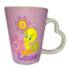 Caneca Piu Piu Amor Roxa Infantil Personalizada