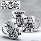 Caneca Porcelana 325ml Nordeste Te Amo Mainha