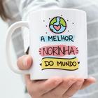 Caneca Porcelana A Melhor Norinha do Mundo - dia das Mães Zlprint