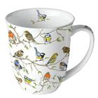 Caneca Porcelana Ambiente 400ml Encontro de Pássaros