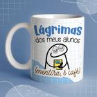 Caneca porcelana branca 325ml - Flork dia dos professores