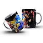 Caneca Porcelana Branca Sonic 3 Filme Video Game Presente