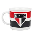 Caneca Porcelana Café Chá Larga São Paulo Listrada 350 Ml - Mileno