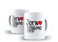 Caneca Porcelana Curso Jornalismo com Coração