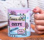 Caneca Porcelana da Chefe Que é uma Mãe Est. Chefe - Presente dia das Mães Zlprint