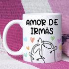 Caneca Porcelana Divertida Flork Amor De Irmãs