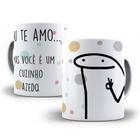 Caneca Porcelana Divertida Flork Te Amo Mas Você É Um