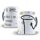 Caneca Porcelana Divertida Flork Te amo mas você é um