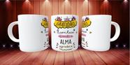 Caneca Porcelana Divertida Gratidão A Alma Agradece